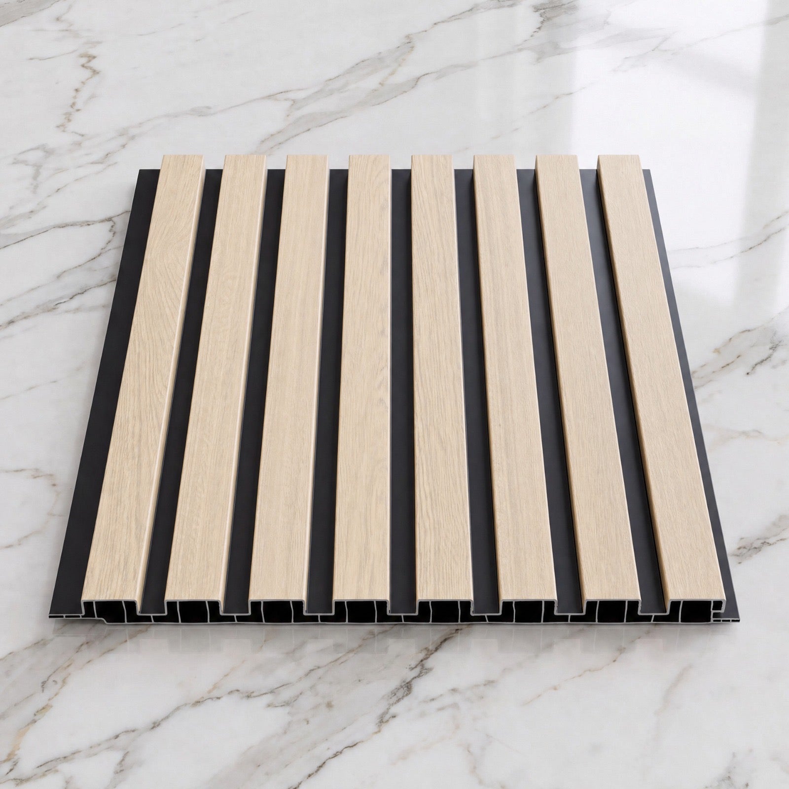 Luxury PVC Slat wall Panels 240cm x 30cm (Various Colours(