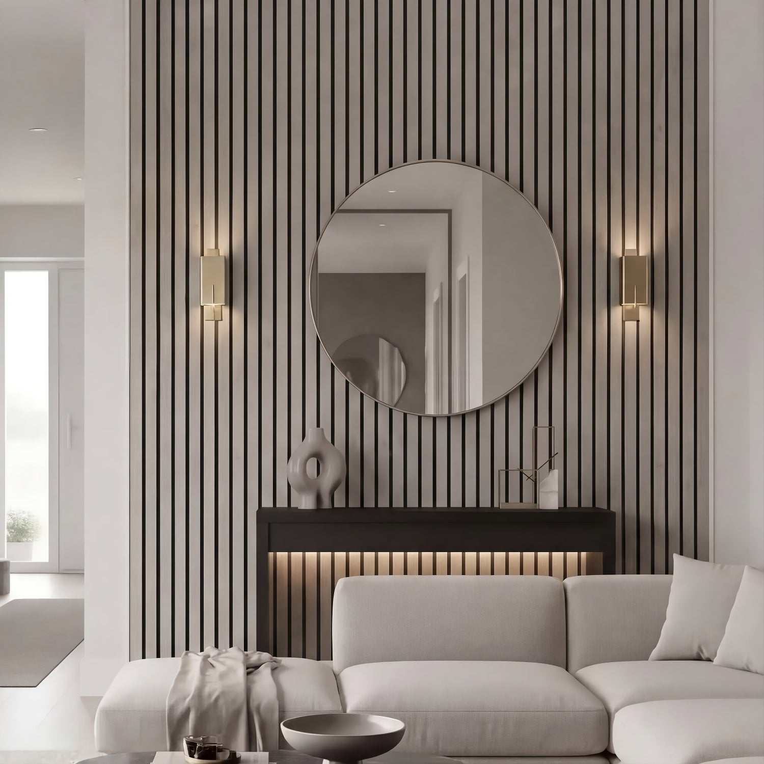 Luxury Acoustic Slat Wall Panels 240cm x 60cm (Various Colours)