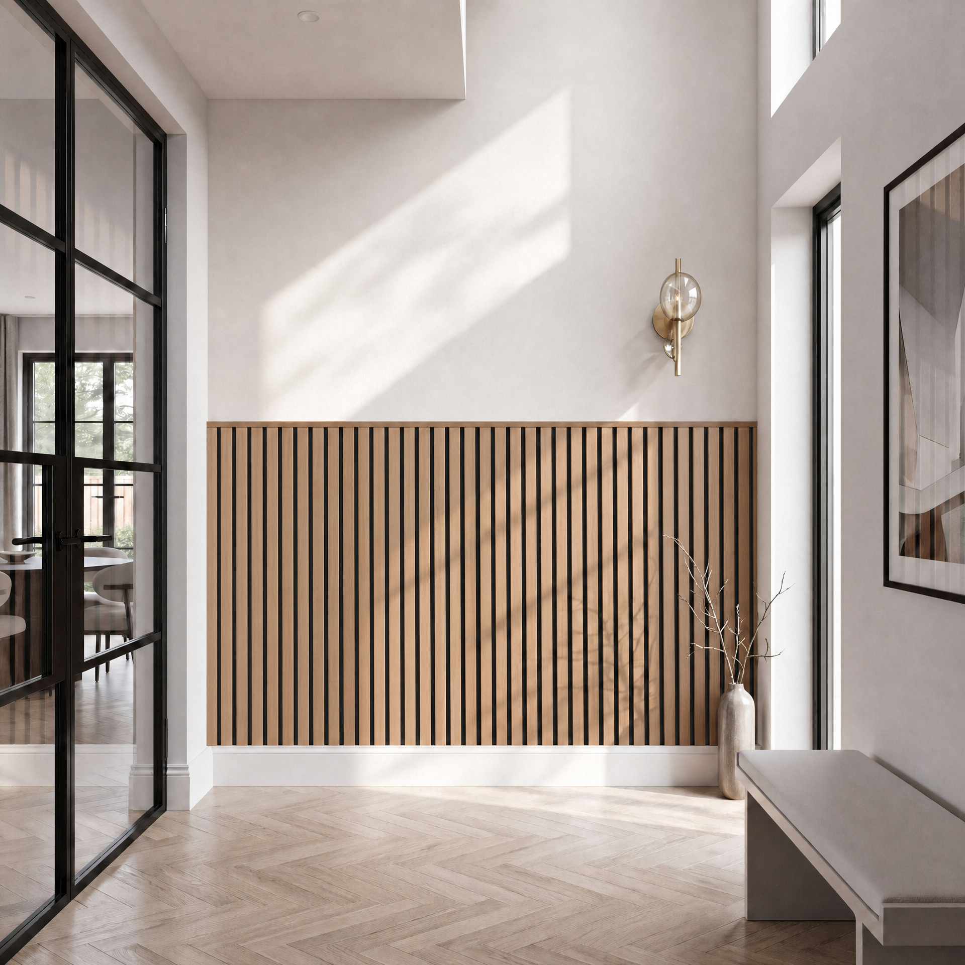 Luxury Acoustic Slat Wall Panels 120cm x 60cm (Various Colours)