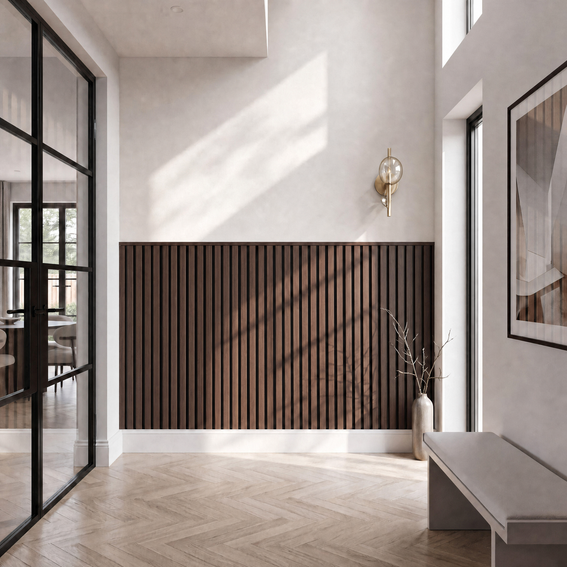 Luxury Acoustic Slat Wall Panels 120cm x 60cm (Various Colours)