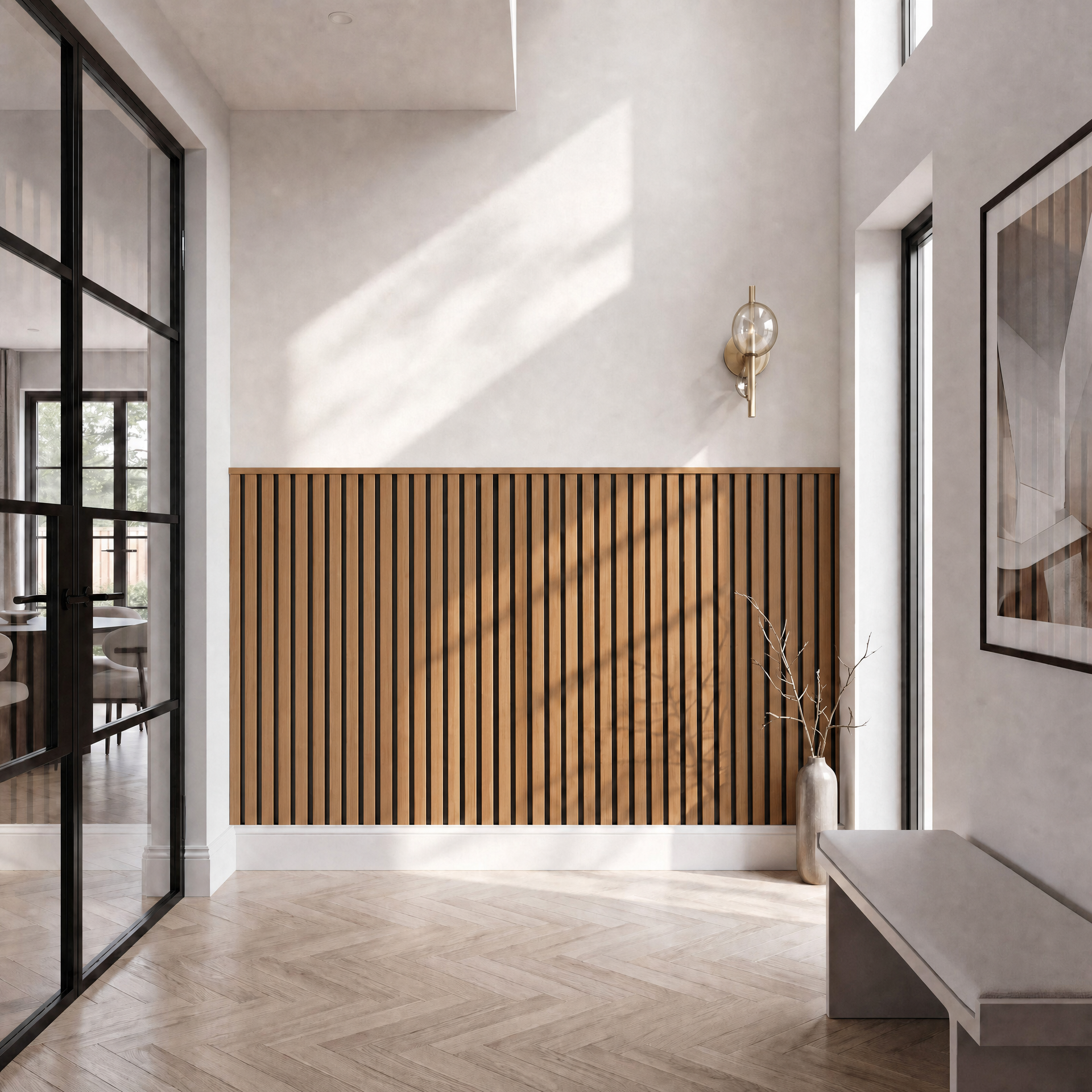 Luxury Acoustic Slat Wall Panels 120cm x 60cm (Various Colours)