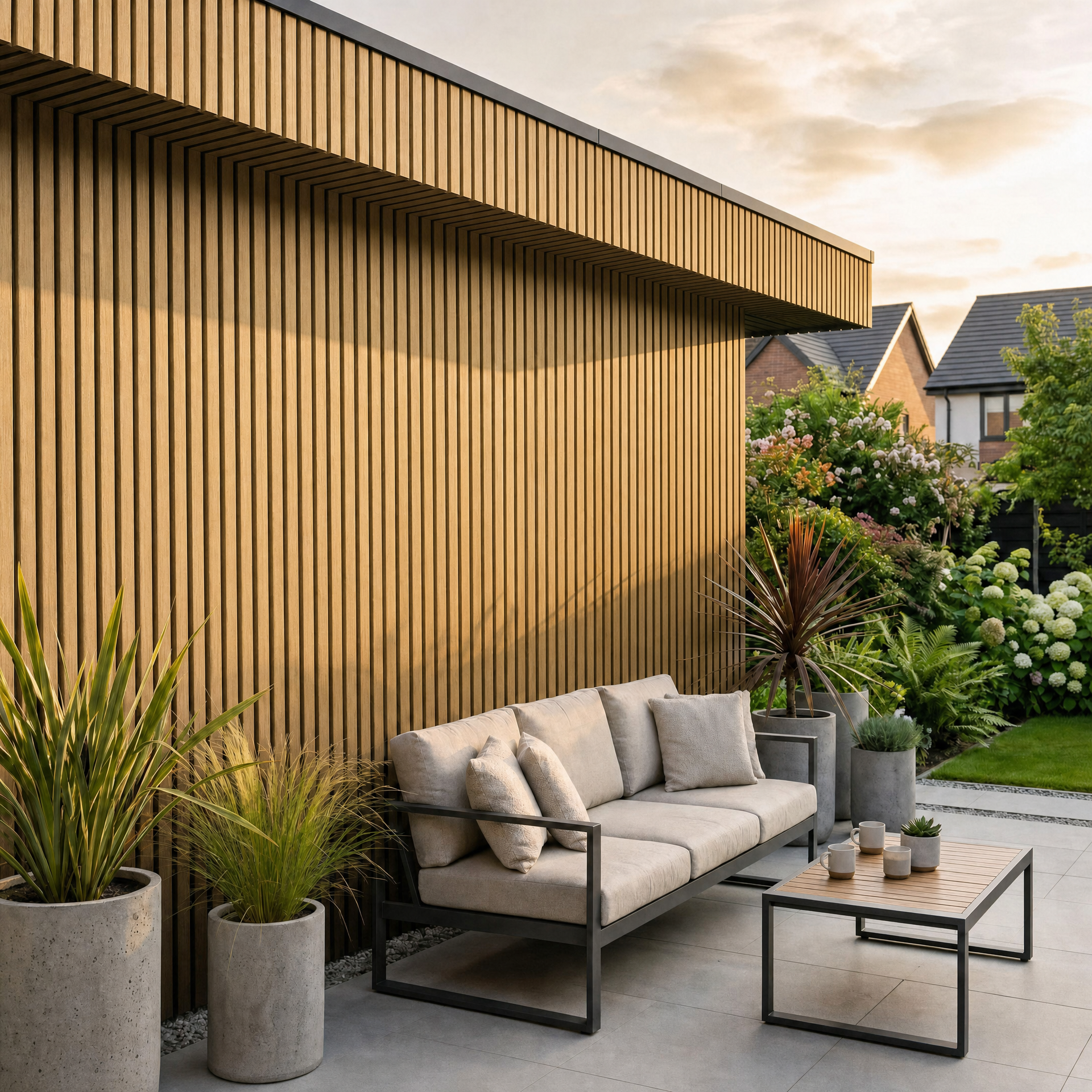 Composite Wall Cladding - 2.9m x 0.2m (Various Colours)