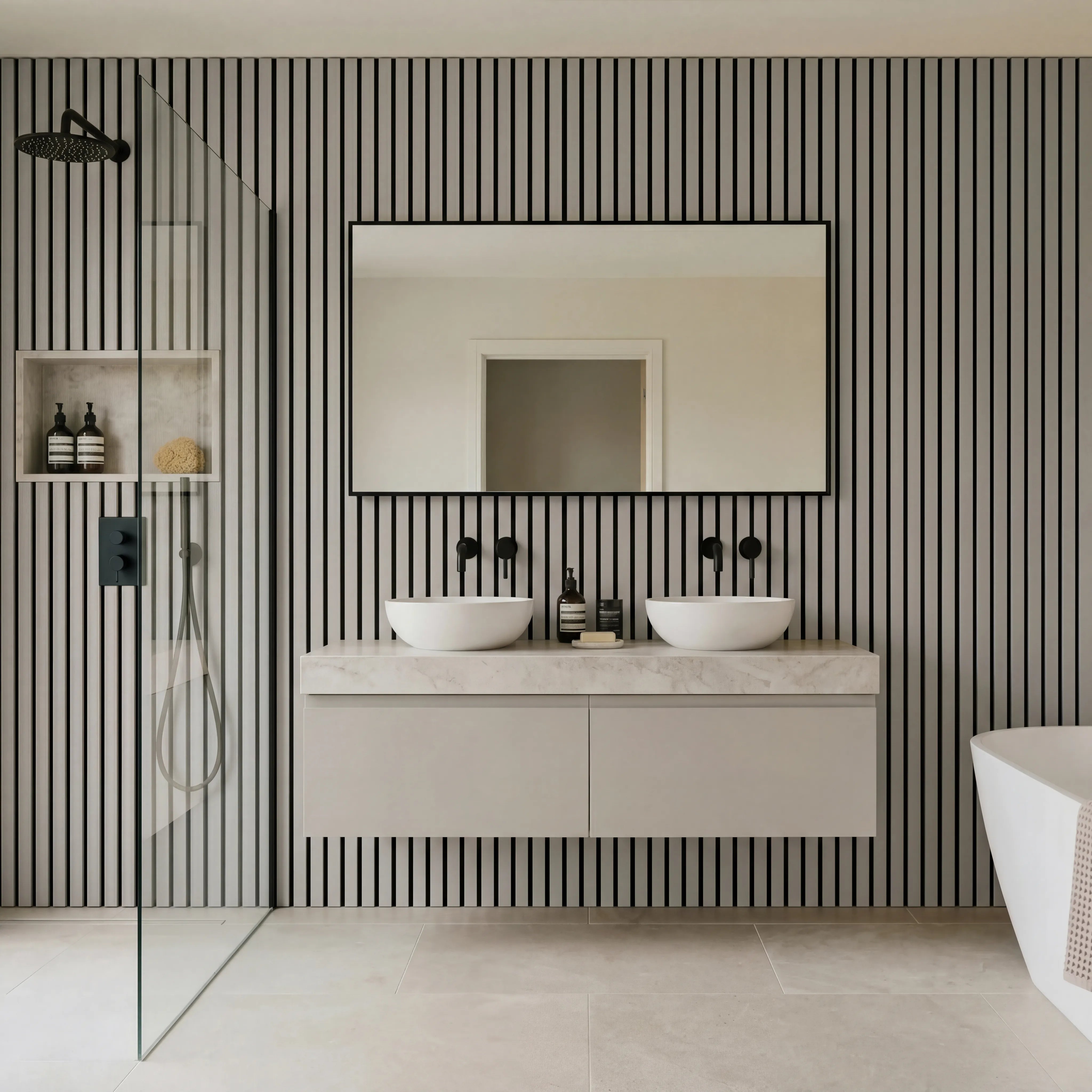 Seamless Bathroom Wall Panels (12 Pack) - Various Colours