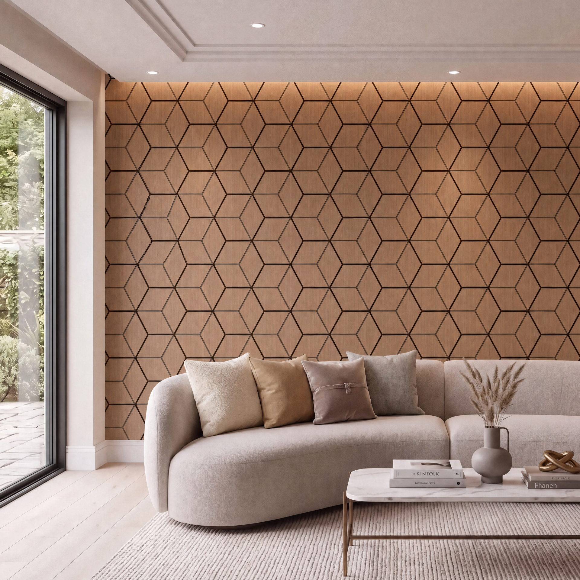 Premium Hexagon Acoustic Wall Panels – 240cm x 60cm (Multiple Colours)