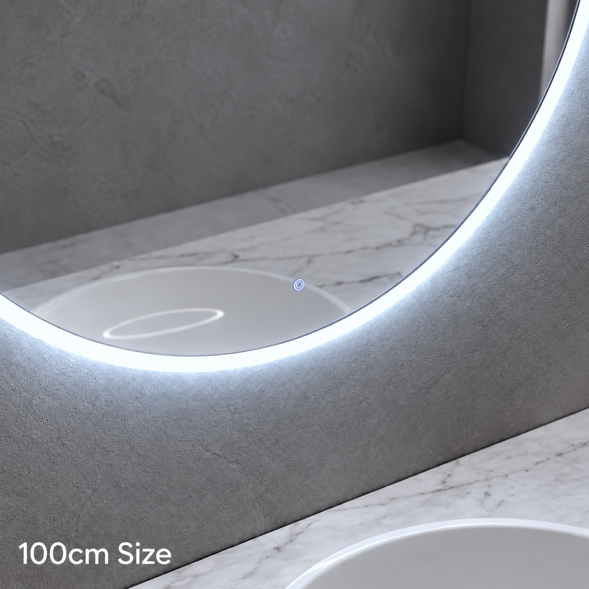Round backlit LED mirror, image 7