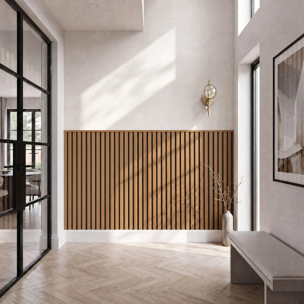 Luxury Acoustic Slat Wall Panels (Various Colours and Sizes)