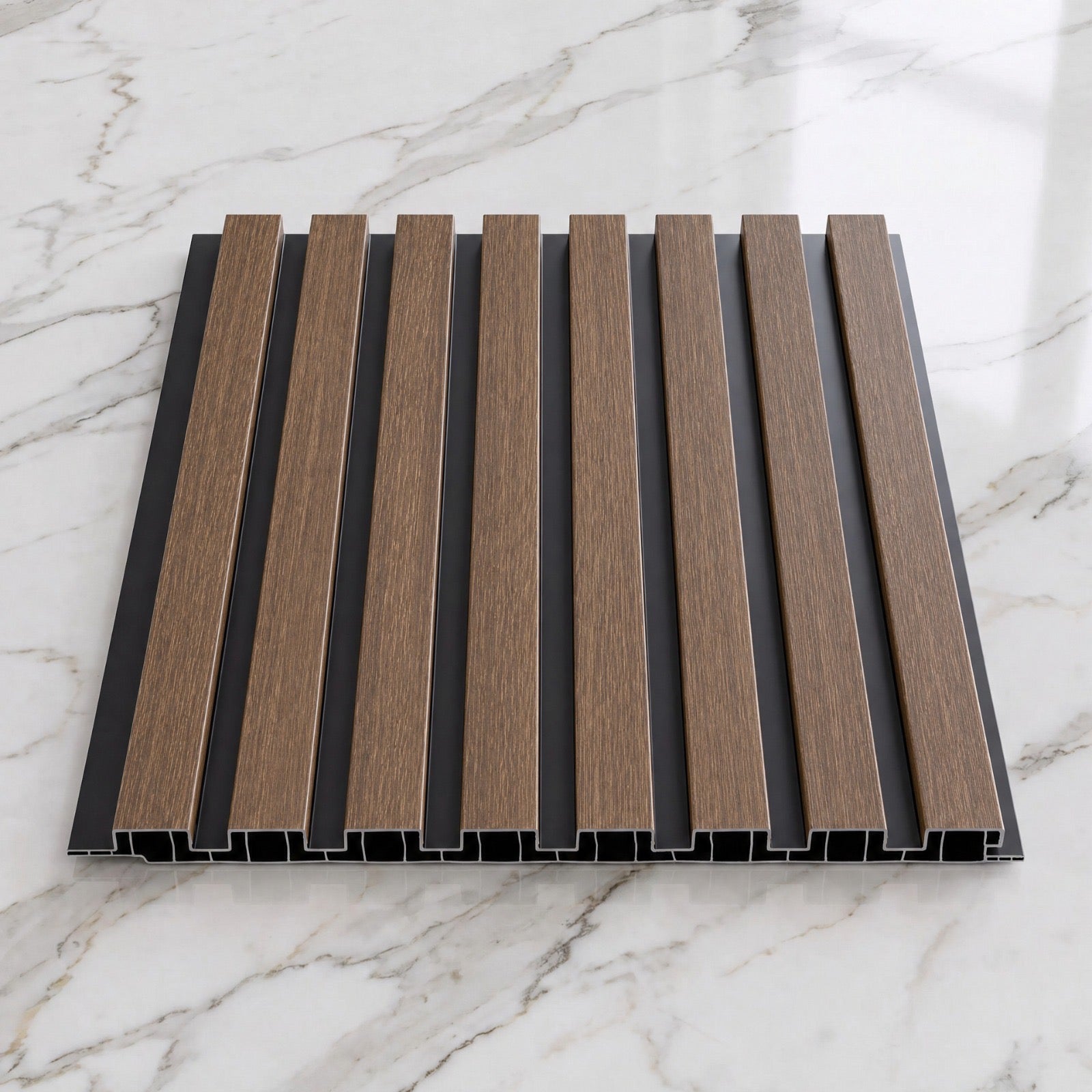 Luxury PVC Slat wall Panels 240cm x 30cm (Various Colours(