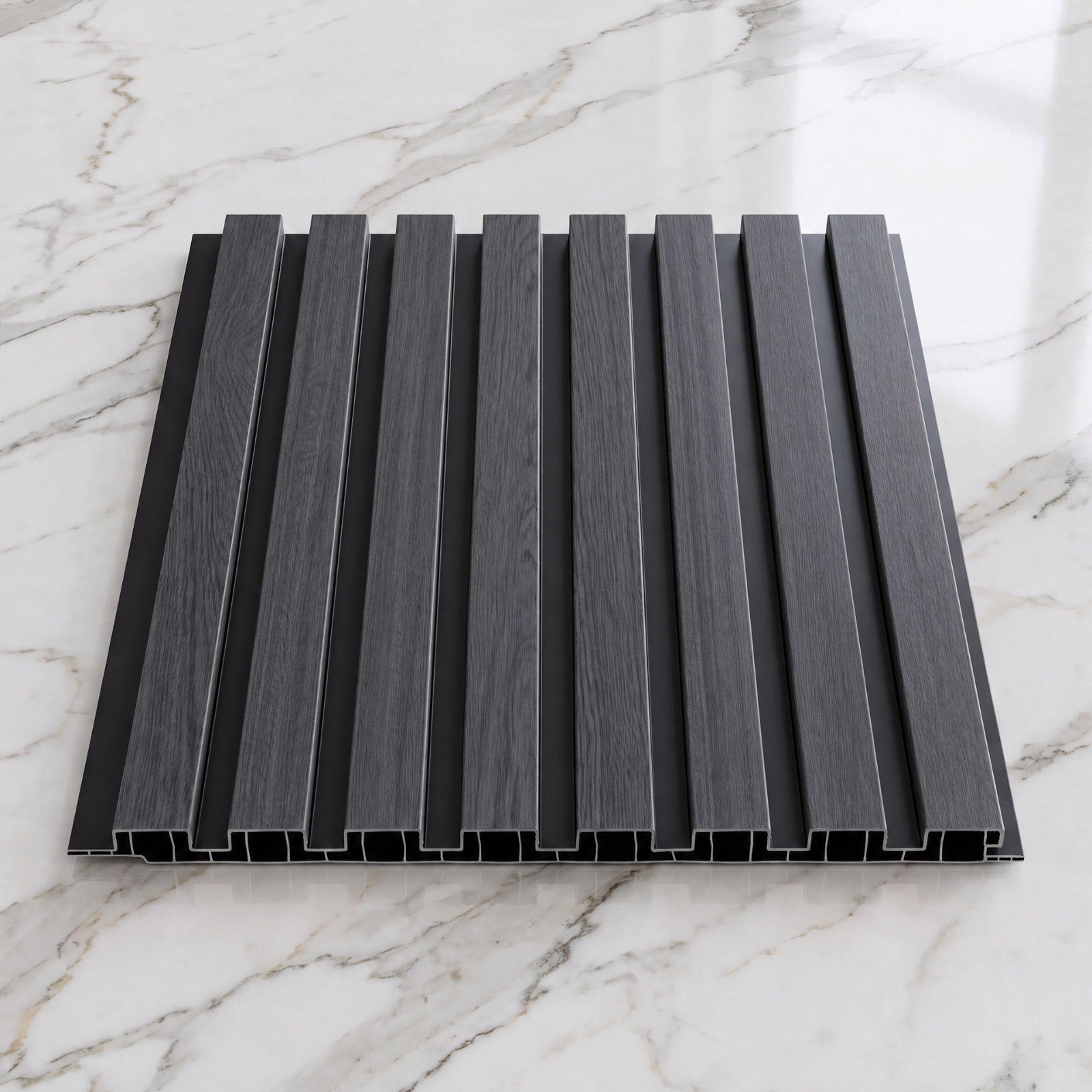 Luxury PVC Slat wall Panels 240cm x 30cm (Various Colours(