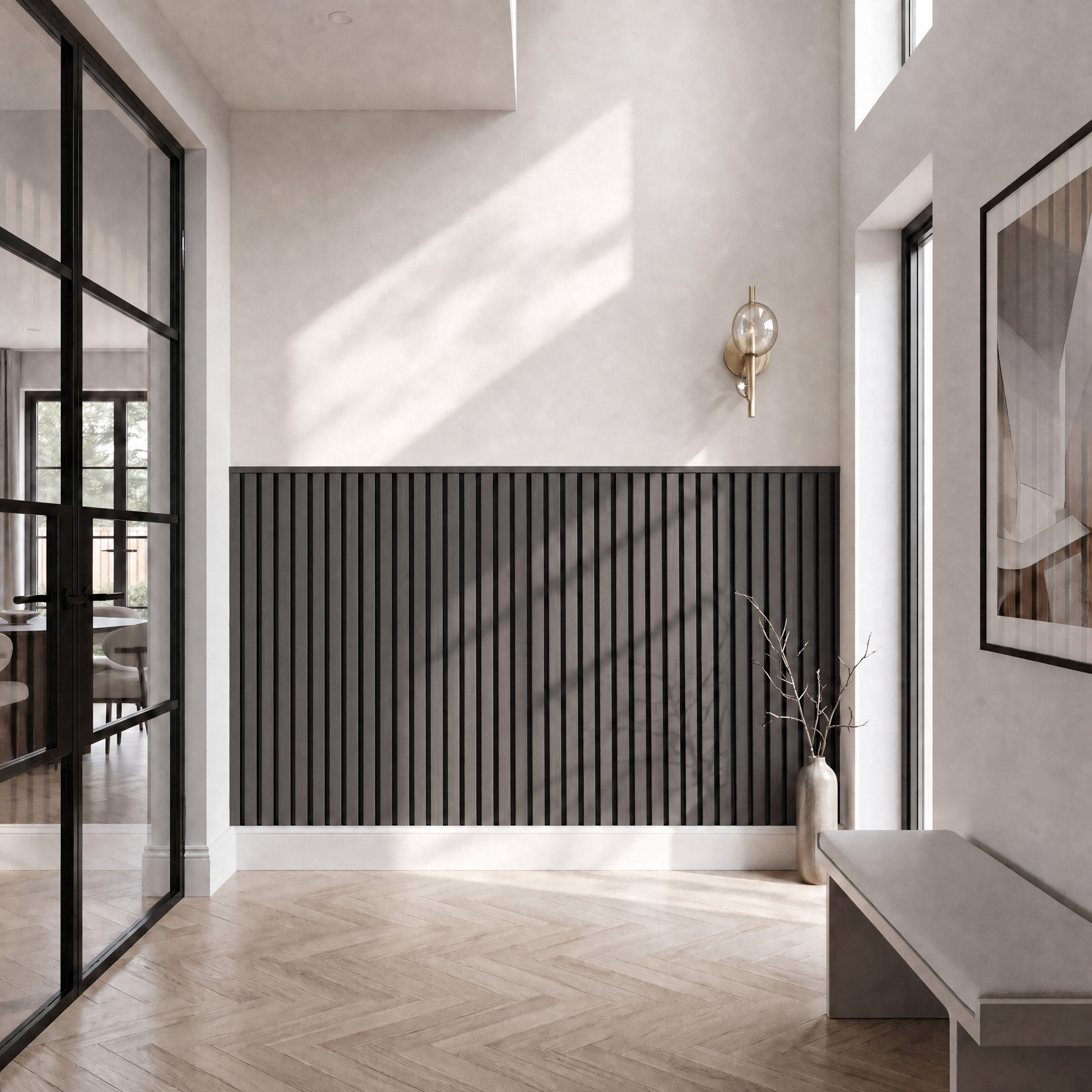Luxury Acoustic Slat Wall Panels 120cm x 60cm (Various Colours)