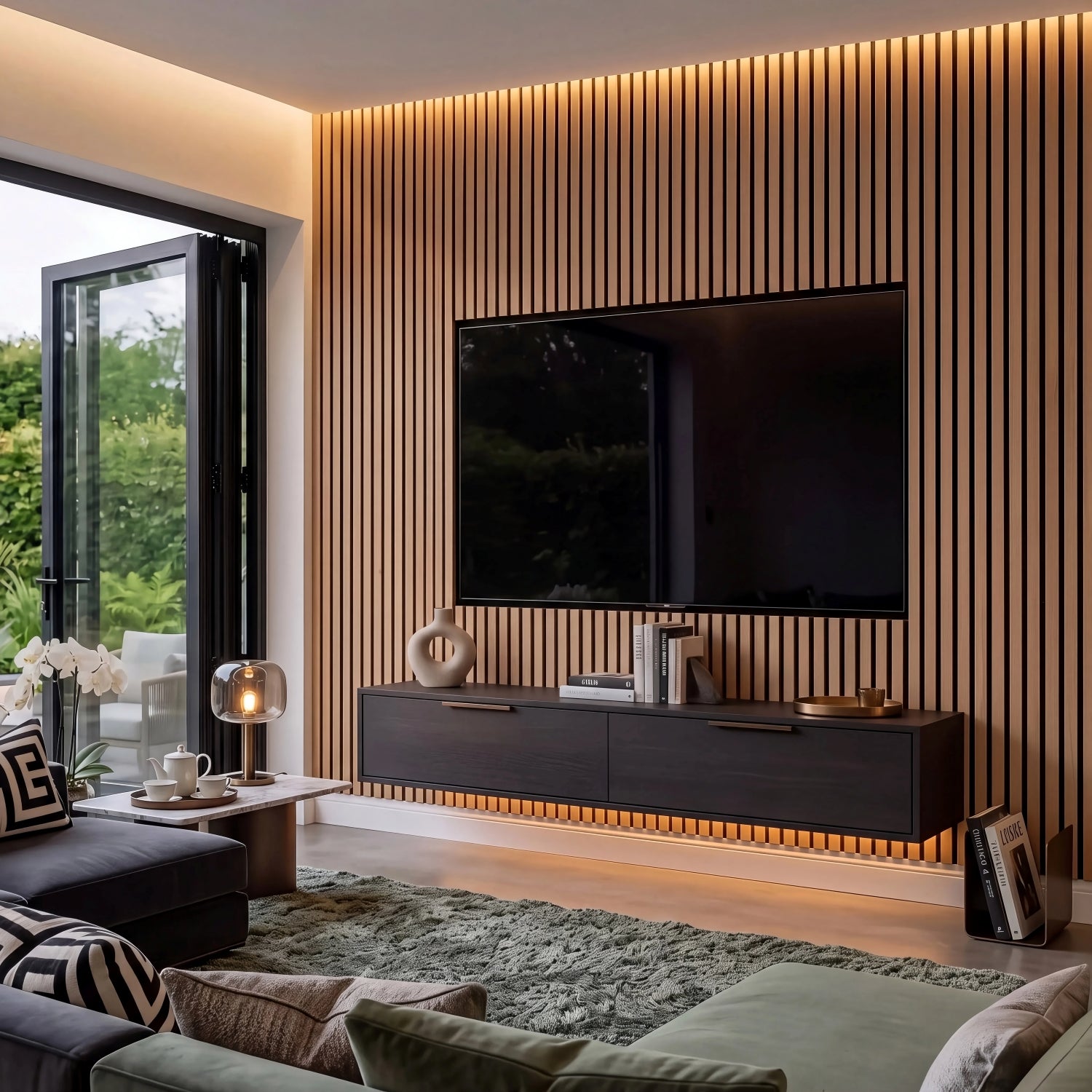 Luxury Acoustic Slat Wall Panels 240cm x 60cm (Various Colours)