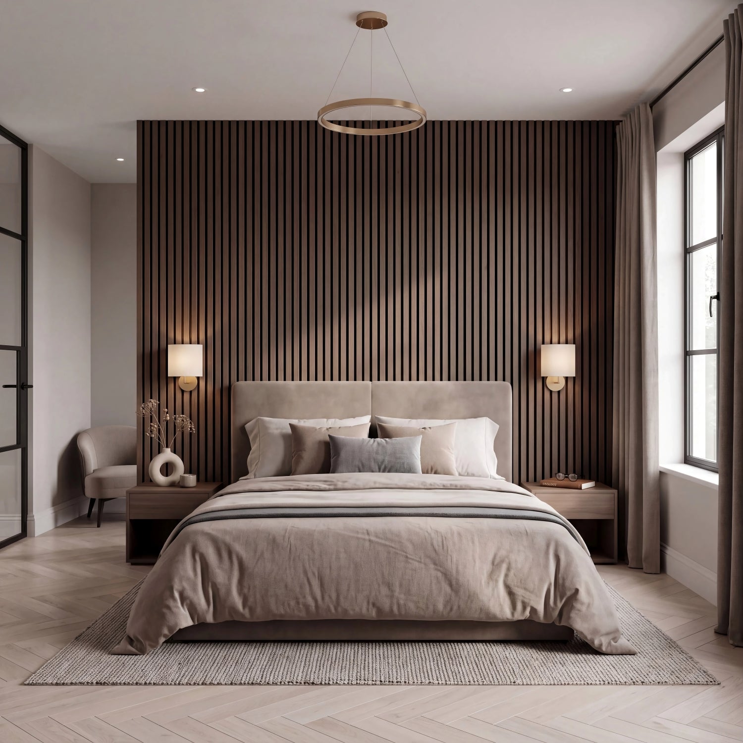 Luxury Acoustic Slat Wall Panels 240cm x 60cm (Various Colours)