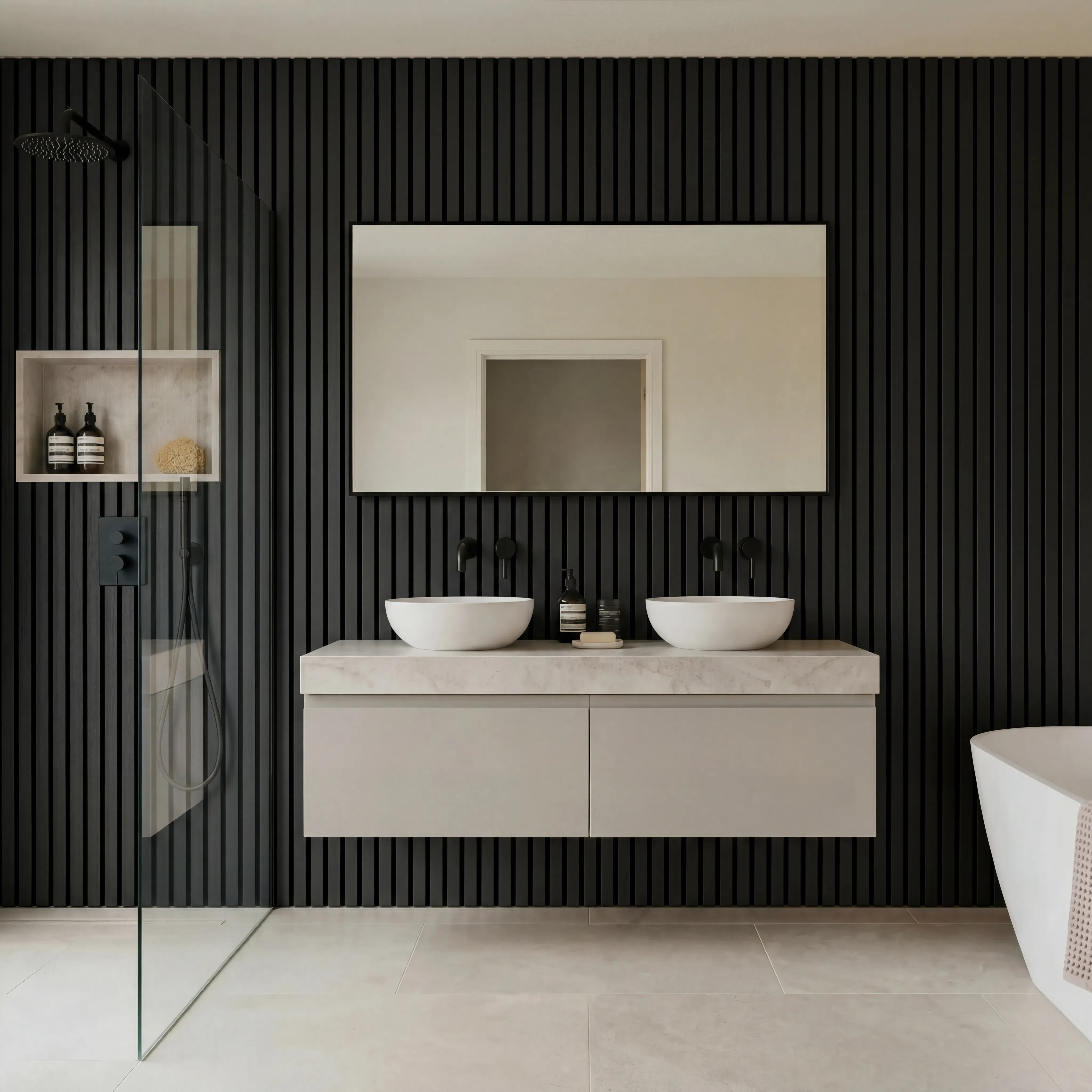 Seamless Bathroom Wall Panels (12 Pack) - Various Colours
