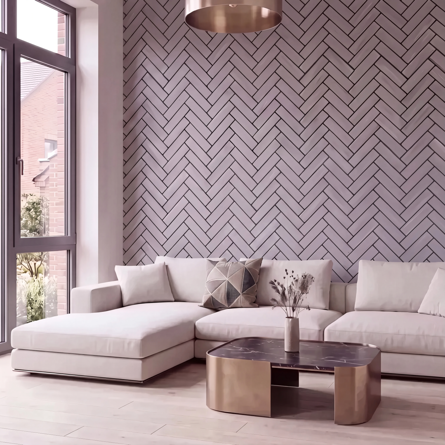 Luxury Acoustic Chevron Wall Panels 240cm x 60cm (Various Colours)