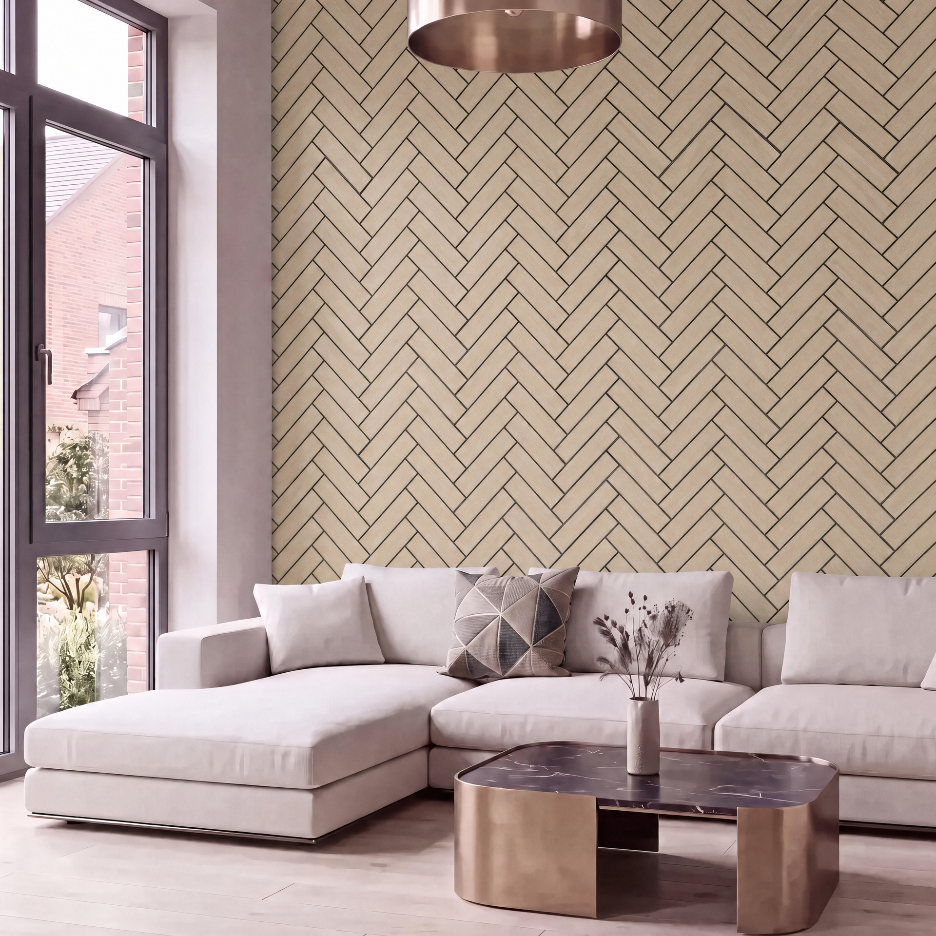 Luxury Acoustic Chevron Wall Panels 240cm x 60cm (Various Colours)