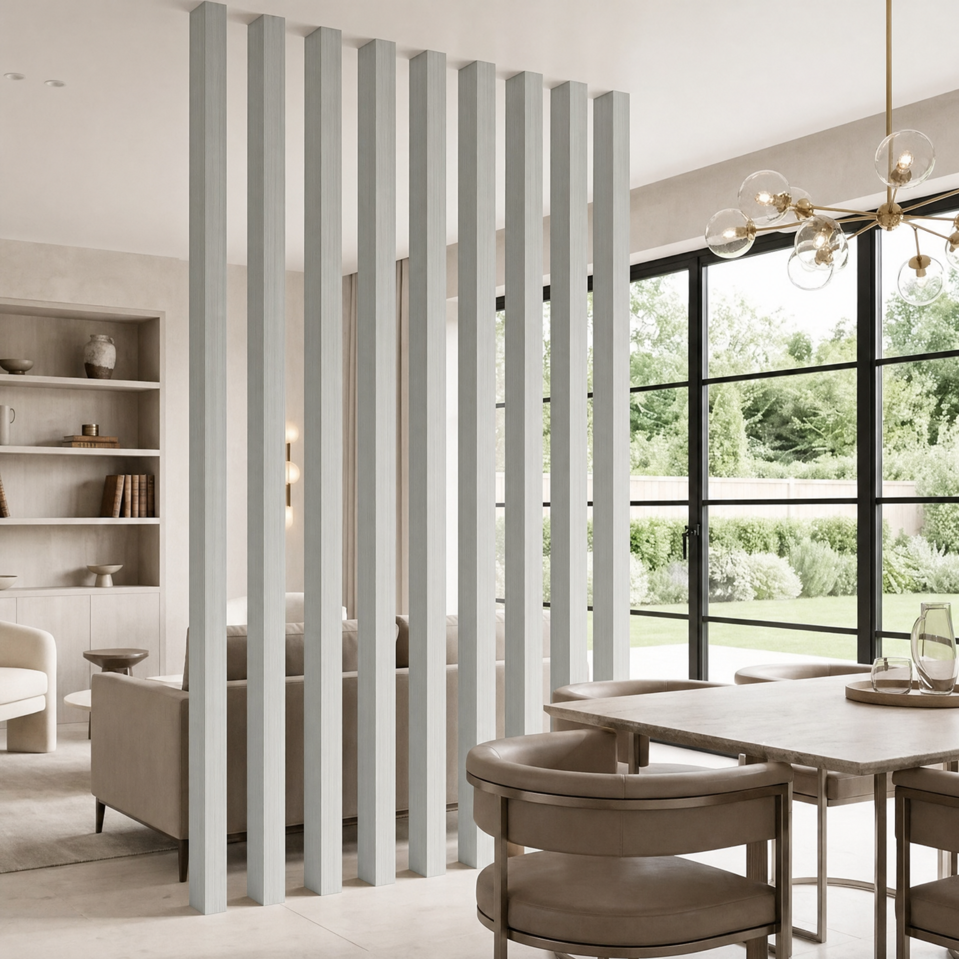 Premium Slatted Room Divider – 280cm (Multiple Colours)