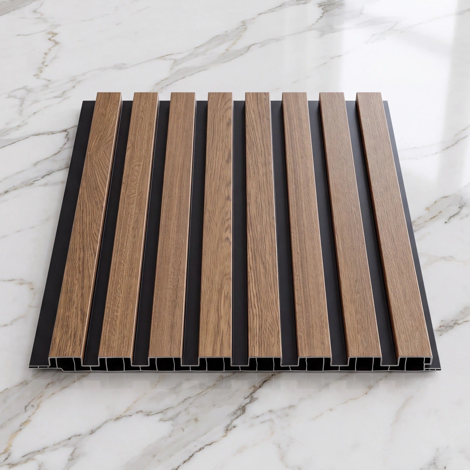 Luxury PVC Slat wall Panels 240cm x 30cm (Various Colours(