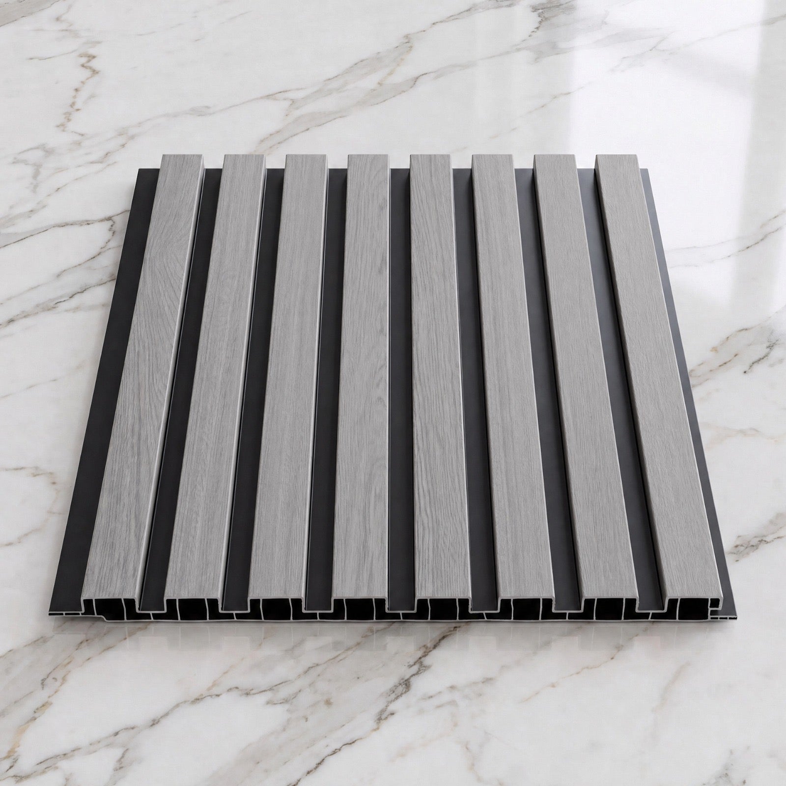 Luxury PVC Slat wall Panels 240cm x 30cm (Various Colours(