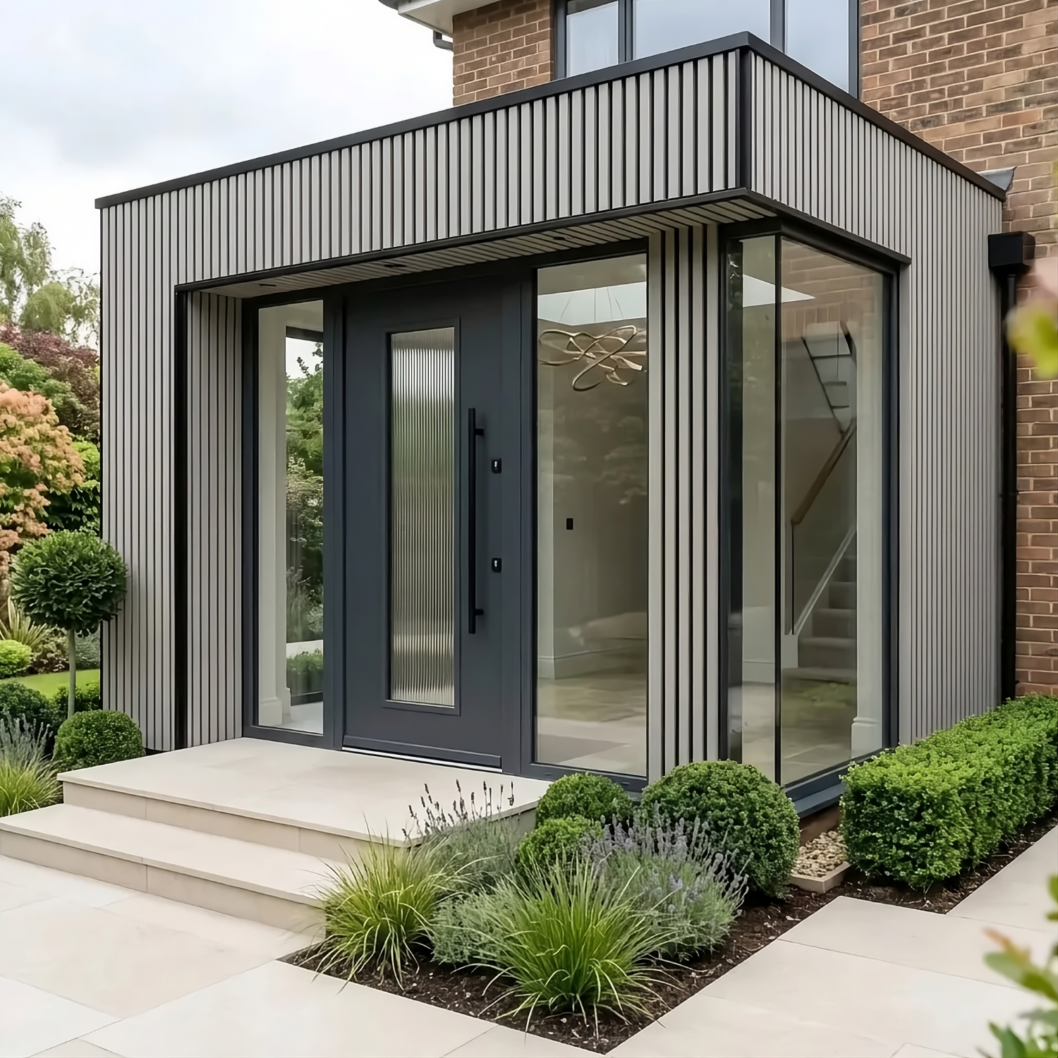 Heavy Duty Outdoor Thin Slat Composite Wall Panels (6 Panel Pack) - Various Colours