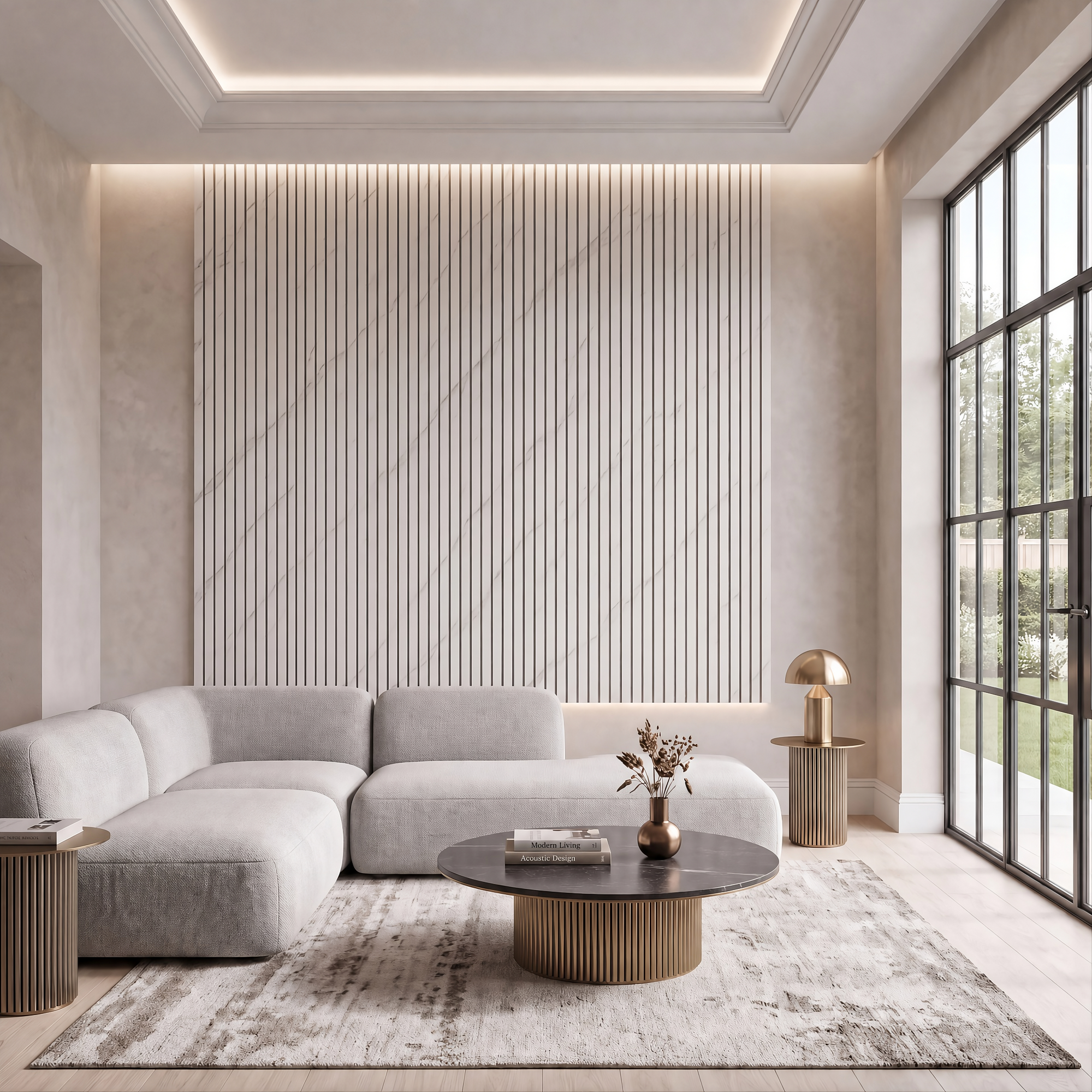 Luxury Acoustic Slat Wall Panels 240cm x 60cm (Various Colours)