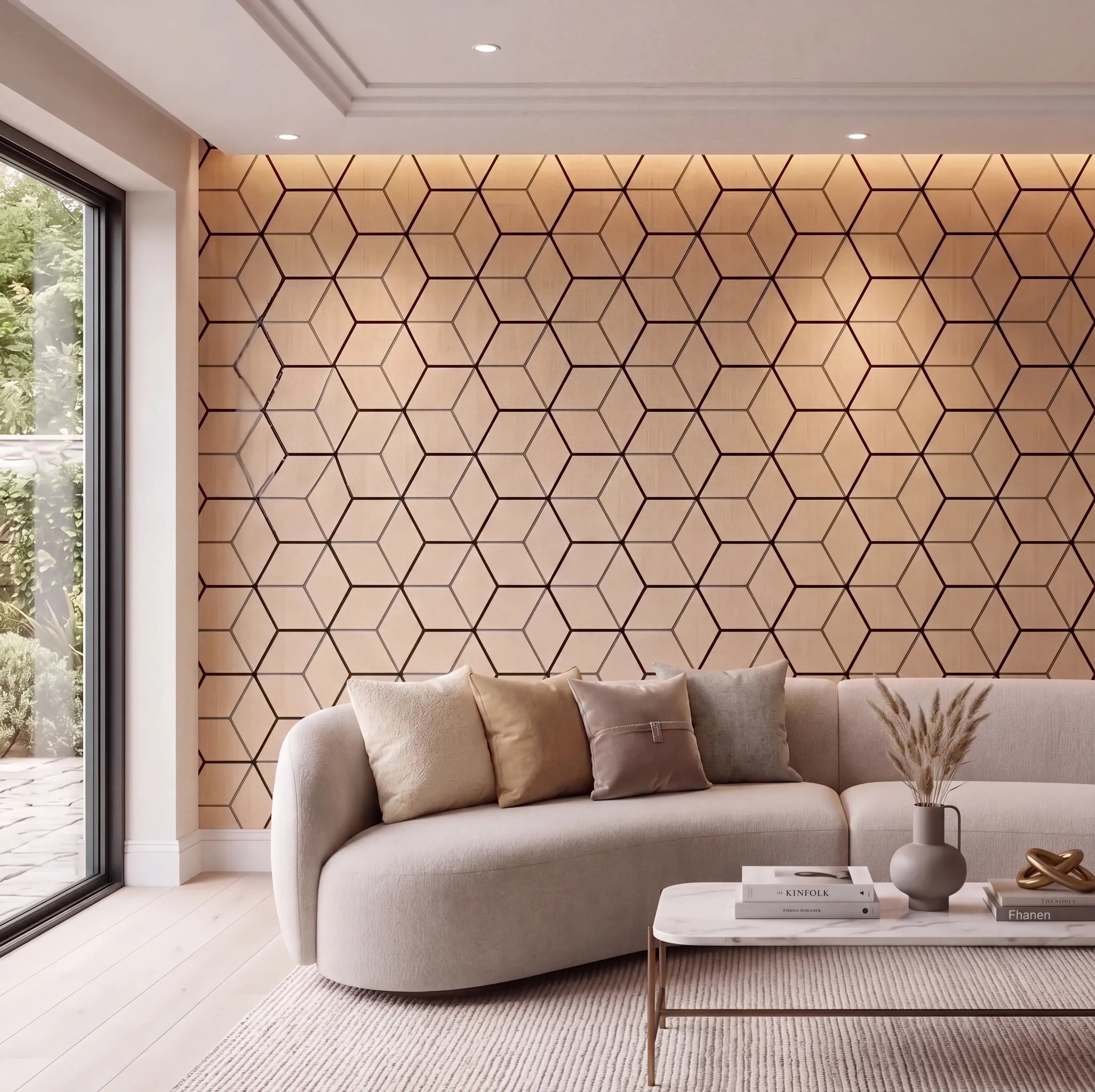 Premium Hexagon Acoustic Wall Panels – 240cm x 60cm (Multiple Colours)