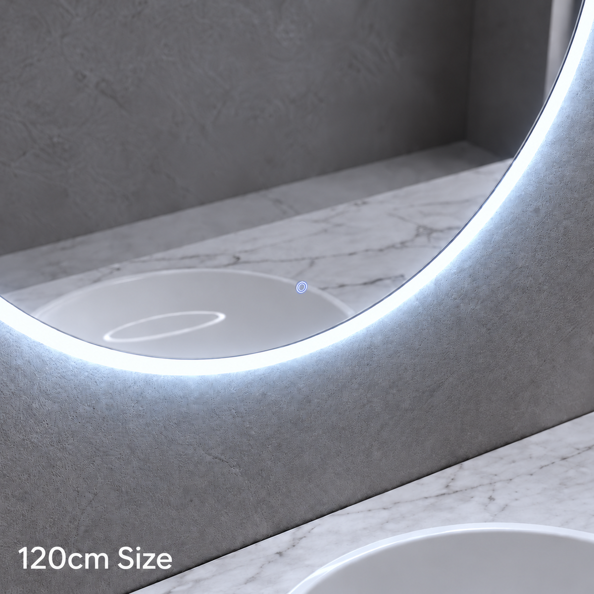 Round backlit LED mirror, image 5