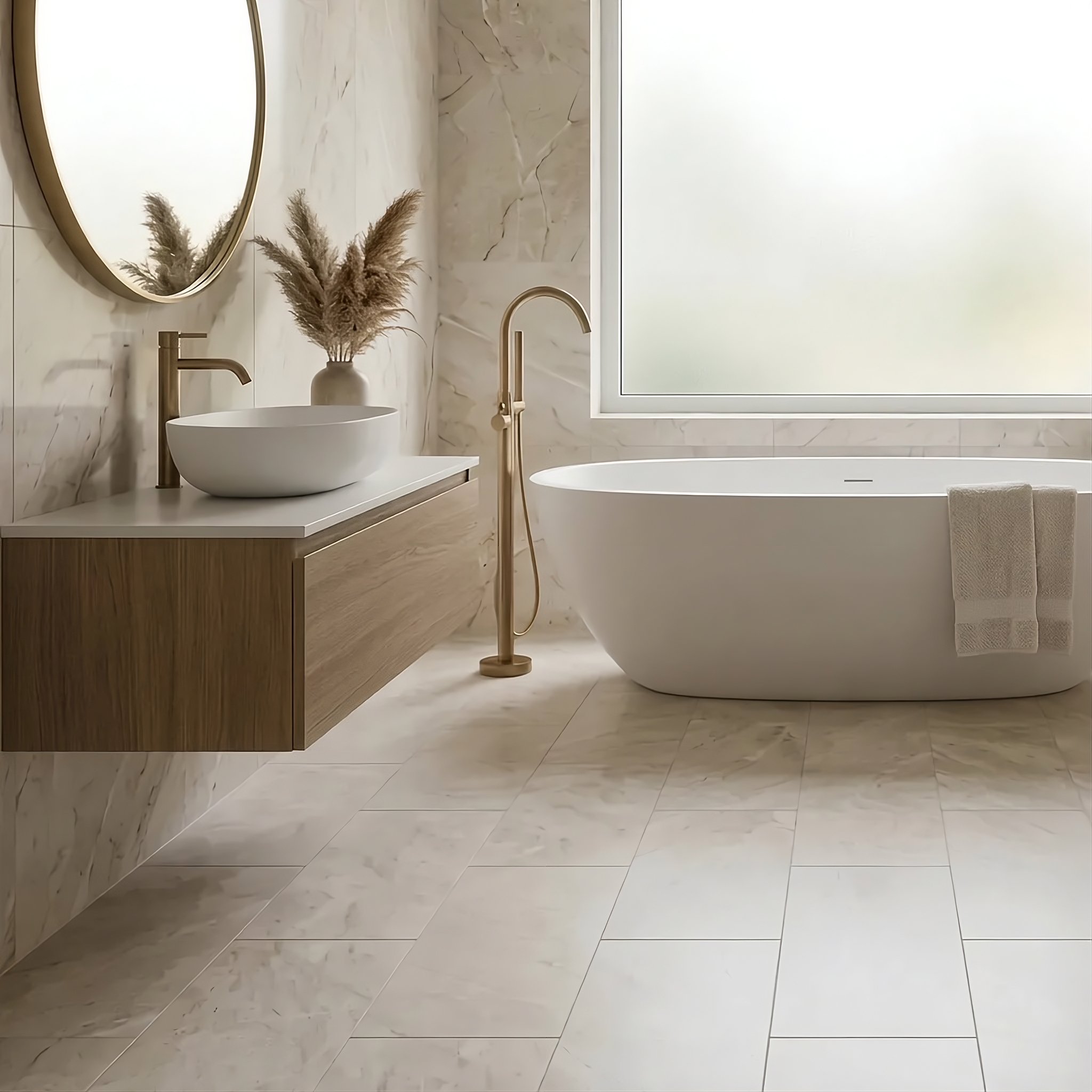 Luxury Stone Effect LVT Tiles (Various Colours)