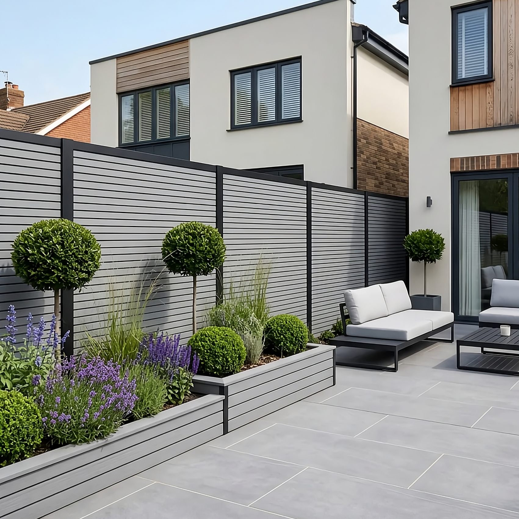 Premium Composite Fence Panels – 1.8m x 30cm (Various Colours)