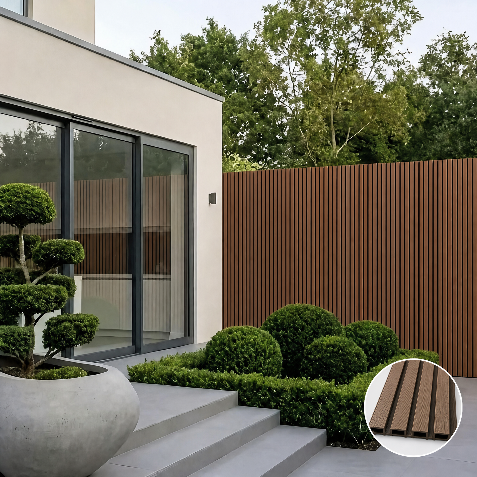 Premium Exterior Composite wood Grain Effect  Wall Panels – 2.9m (Various Colours)